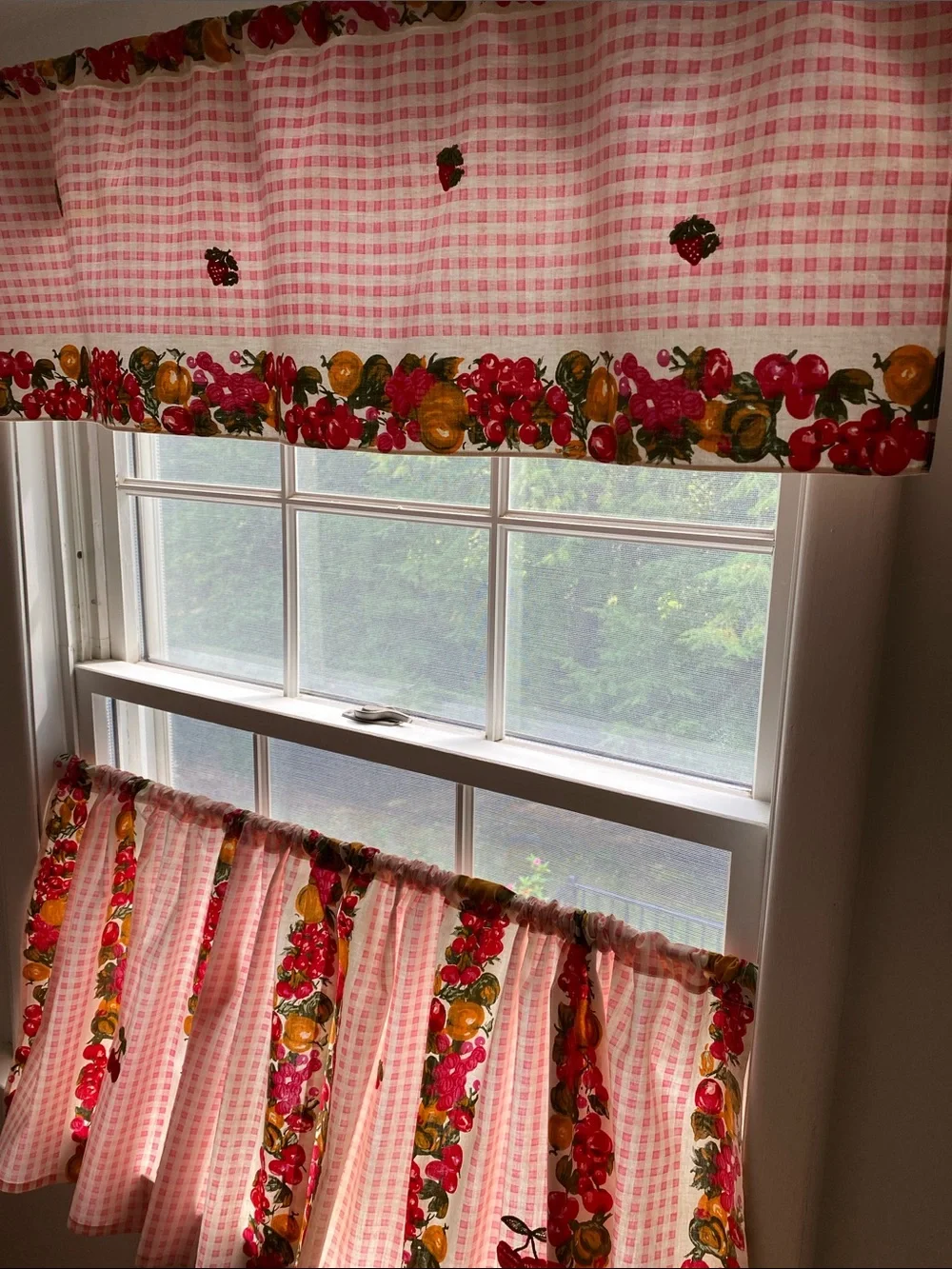 Vintage Handmade Café Curtains